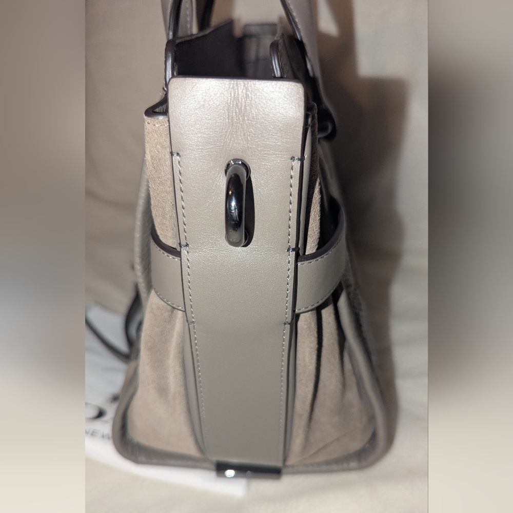 COACH SWAGGER PATCHWORK CARRYALL MULTI-COLOR SATCHEL BAG GRAY EUC - Picture 6 of 11